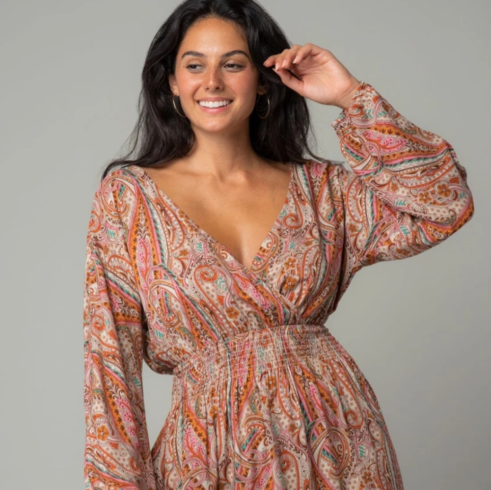 Lovestitch Nico Paisley Mini Dress